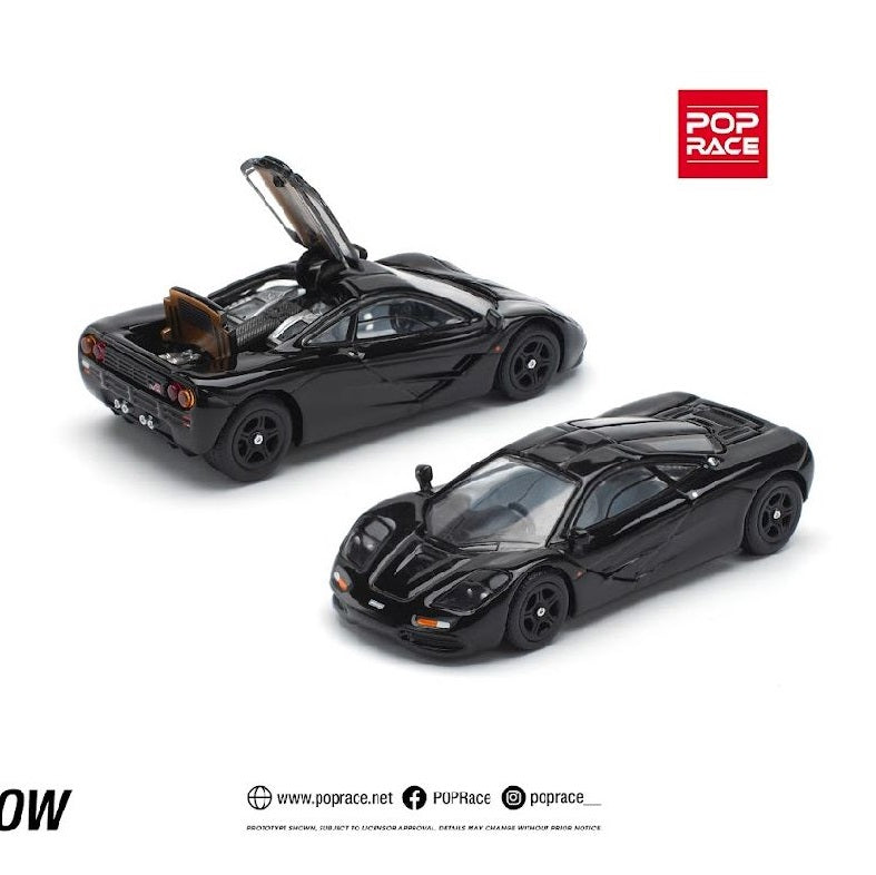 PREORDER POPRACE 1/64 McLAREN F1 - JET BLACK PR640230