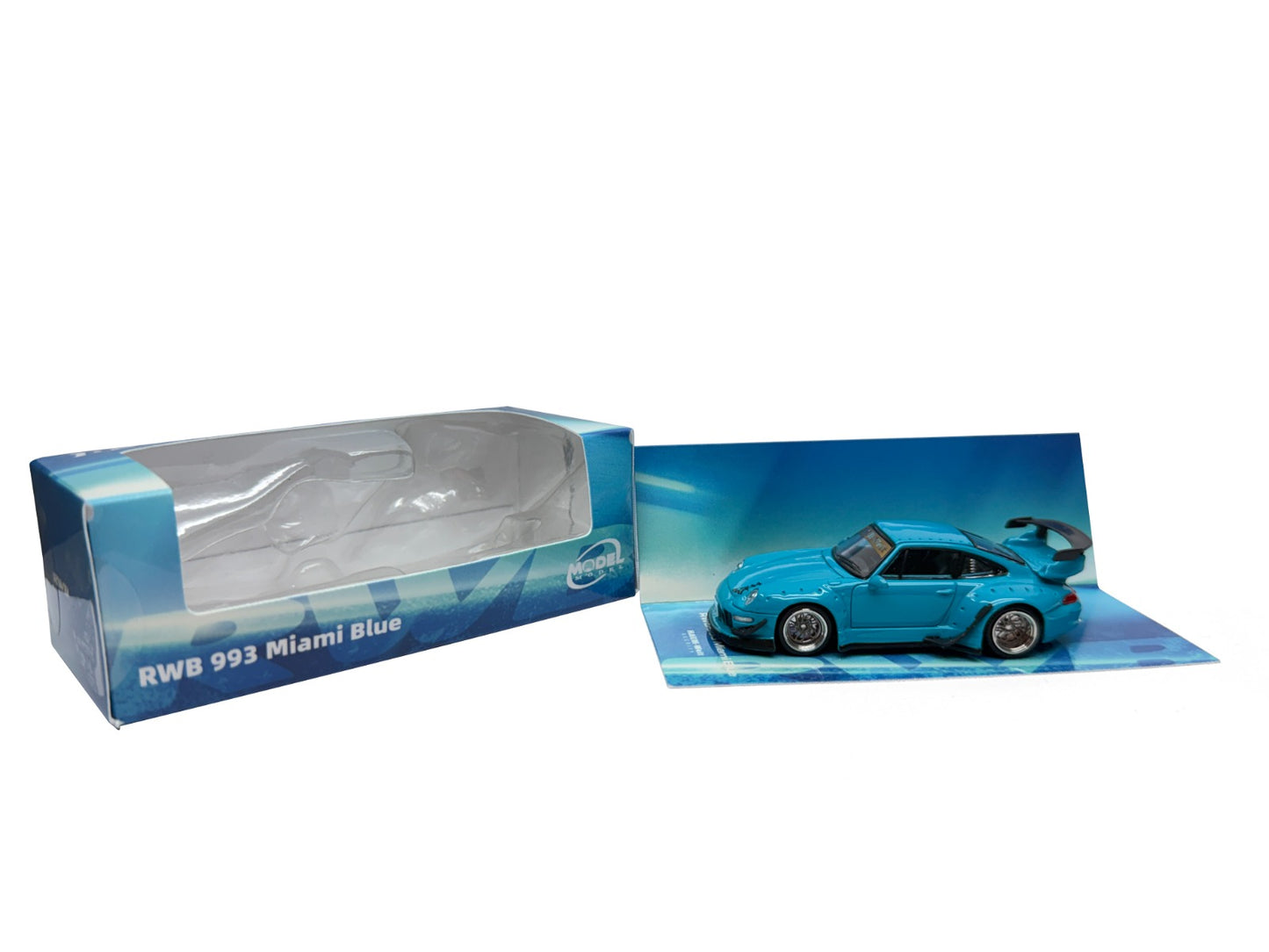 PREORDER MODELMODEL 1/64 RWB 993 Miami Blue (Paper Box) MM64-RWB993-005 (Approx. Release Date: Q3 2026 and subject to the manufacturer's final decision)