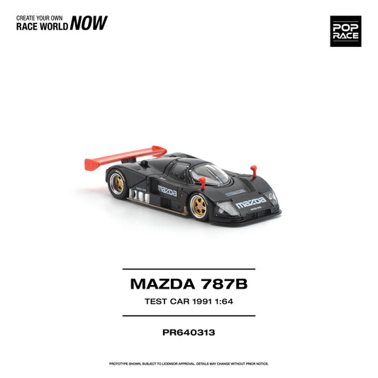 PREORDER POPRACE 1/64 MAZDA 787B 1991 TEST CAR PR640313 (Approx. Release Date: Q3 2026 and subject to the manufacturer's final decision)
