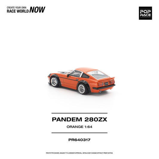 PREORDER POPRACE 1/64 PANDEM 280ZX ORANGE PR640317 (Approx. Release Date: Q3 2026 and subject to the manufacturer's final decision)