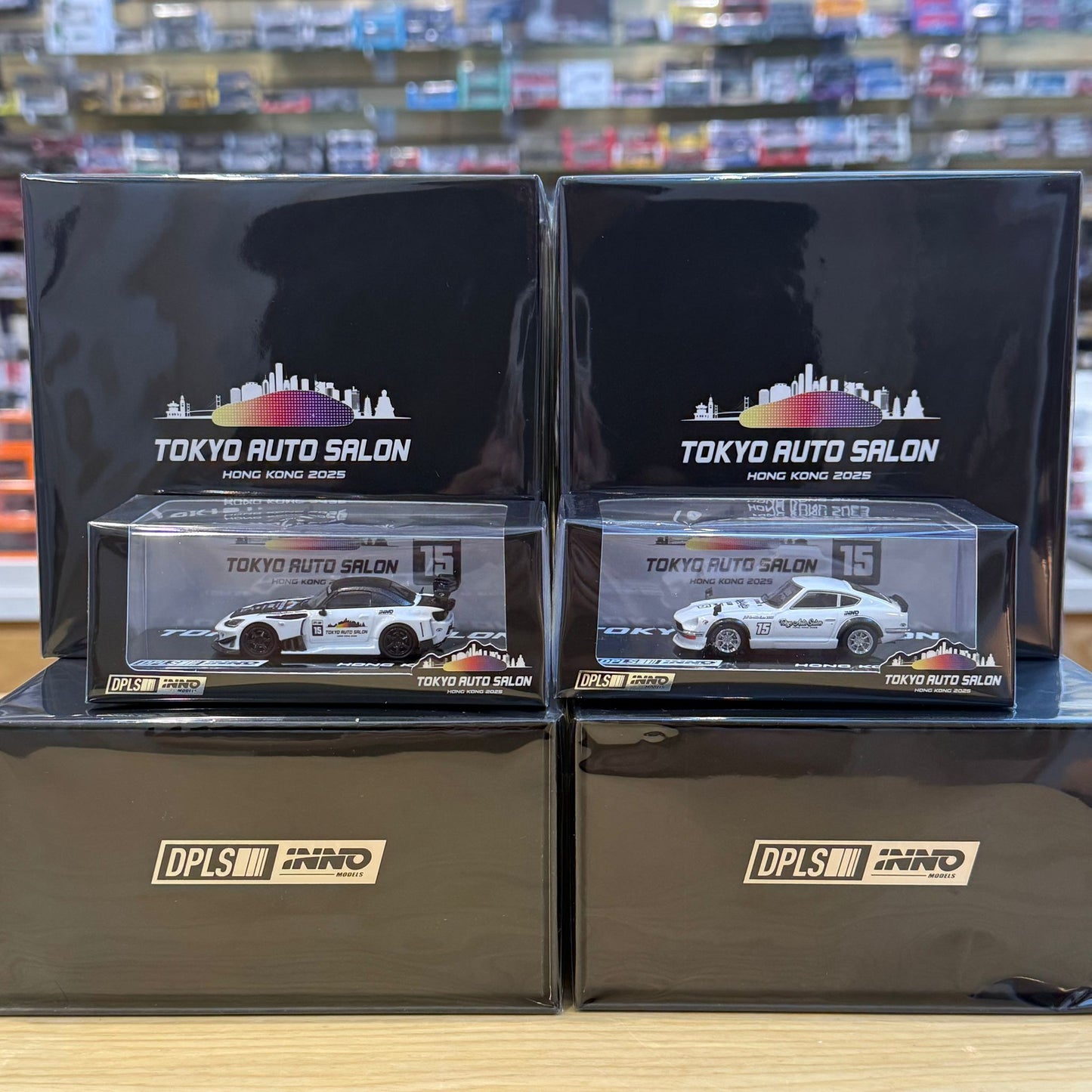 INNO64 HONDA S2000 J'S RACING Tokyo Auto Salon Hong Kong 2025 BOX SET IN64-DPLS-TASHK25-BS **Limited to ONE per customer**