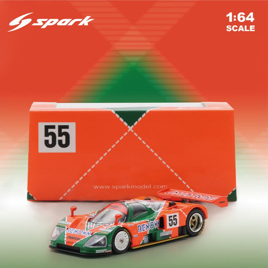 PREORDER SPARK 1/64 Mazda 787 B No.55 Winner Le Mans 24H 1991 V. Weidler - J. Herbert - B. Gachot 64LM91 (Approx. Release Date : Q1 2027 subject to the manufacturer's final decision)