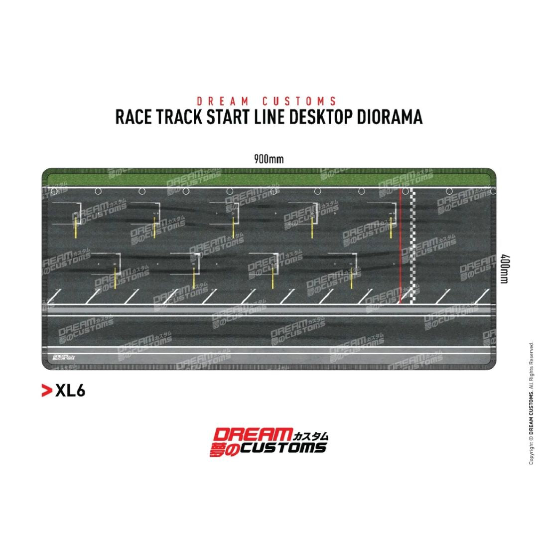 Dream Customs Race Track Start Line XL Desktop Diorama XL6 (900x400mm)