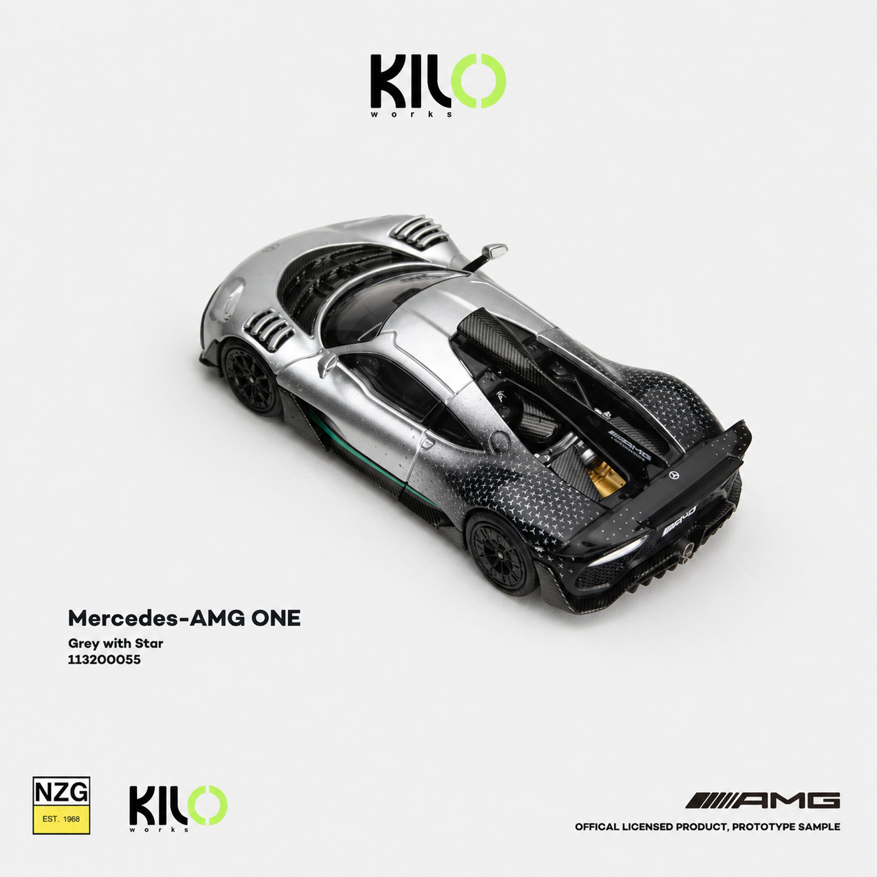 PREODER KILO WORKS 1/64 Mercedes-AMG ONE Grey with Star 113200055 (Approx. Release Date: Q3 2026 and subject to the manufacturer's final decision)
