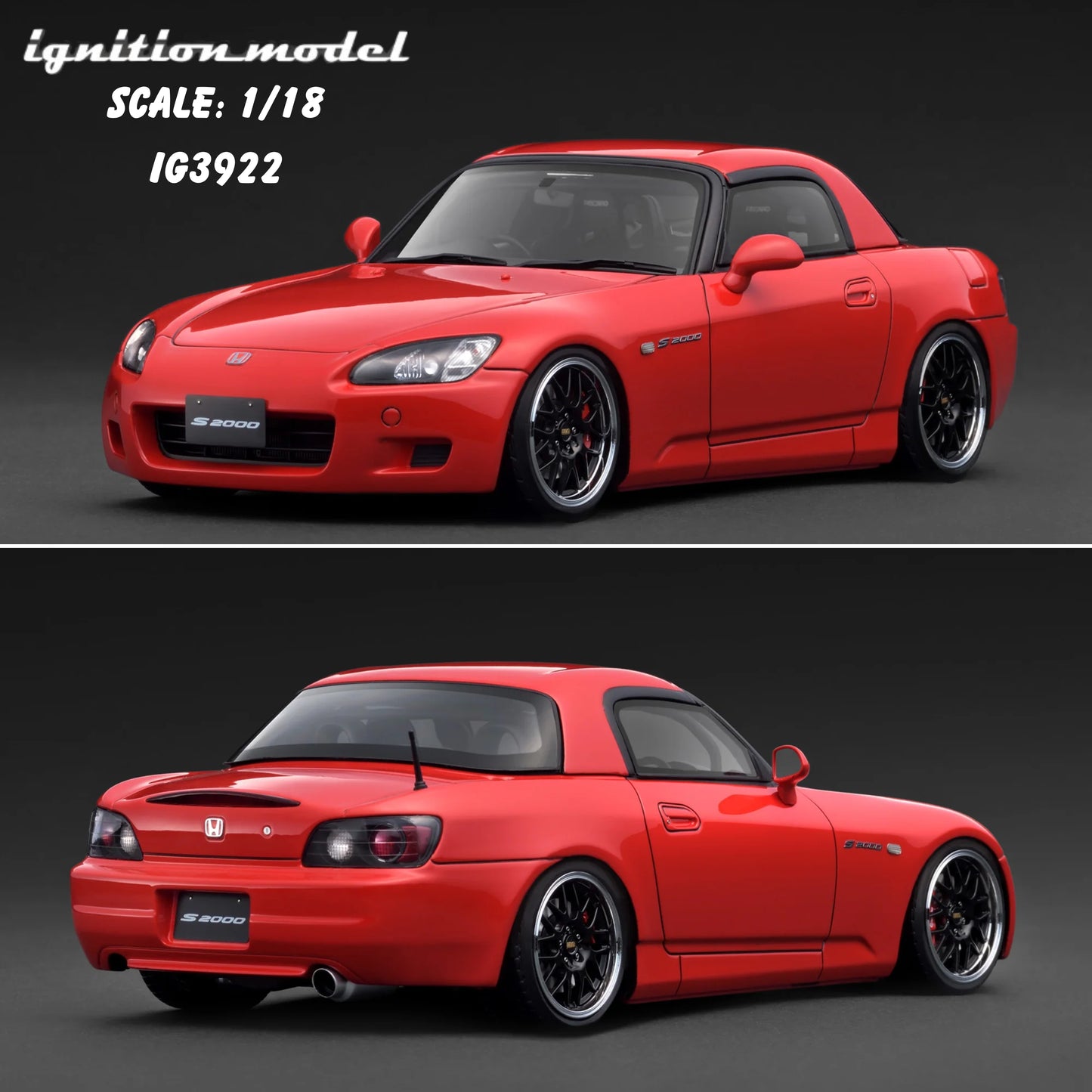 Ignition Model Honda S2000 (AP1) Red IG3922