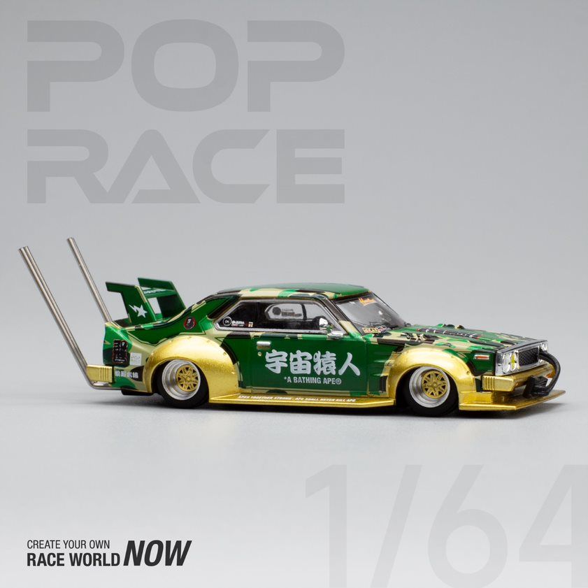 POPRACE x BAPE 1/64 Skyline C210 Bosozoku Style Special Edition PR640009