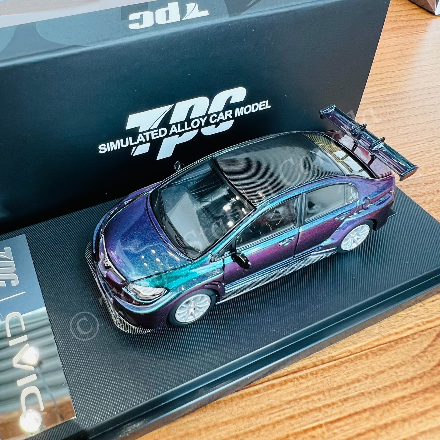 TPC 1/64 Civic FD2 Chameleon with Silver Wheels TPC645704