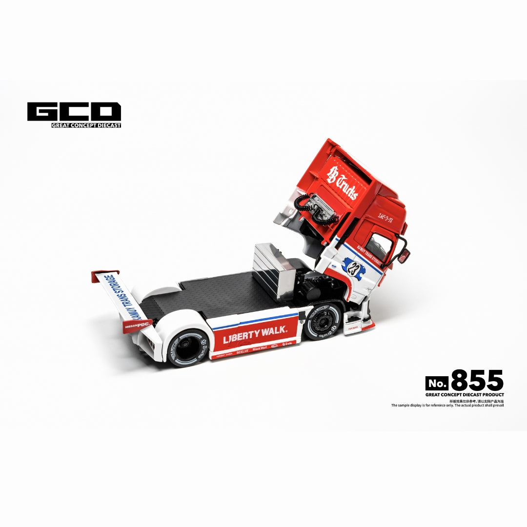 PREORDER GCD 1/64 LB-Truck UD Quon - Red/White (RHD) KS-099-855 (Approx. Release Date: Q4 2026 and subject to the manufacturer's final decision)
