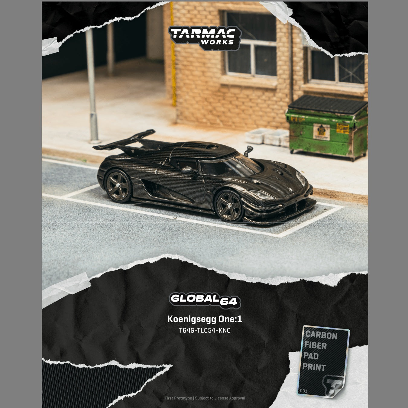 PREORDER TARMAC GLOBAL64 1/64 Koenigsegg One:1 KNC T64G-TL054-KNC (Approx. Release Date : JUNE 2026 subject to manufacturer's final decision)