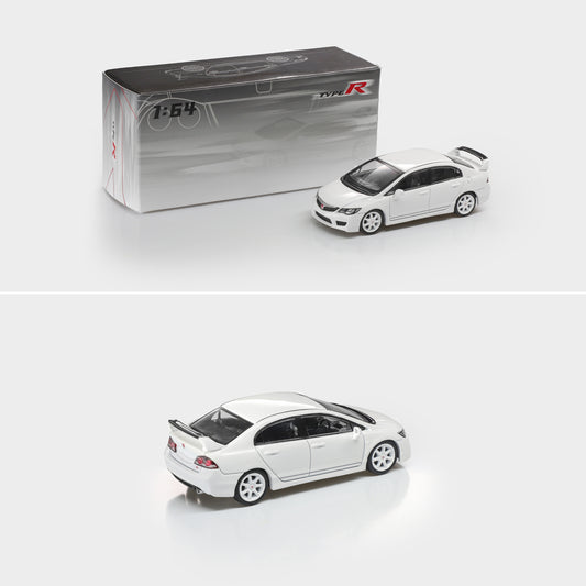 PREORDER MODELMODEL 1/64 Honda Civic Type-R FD2 2009 White (Paper Box) MM64-FD2-001A (Approx. Release Date: Q4 2026 and subject to the manufacturer's final decision)