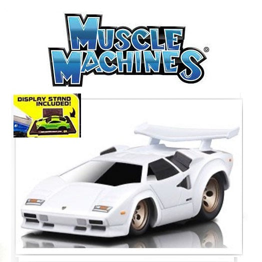PREORDER Muscle Machines 1/64 Lamborghini Countach White MS15541W (Approx. Release Date : MAY 2024 subject to manufacturer's final decision)