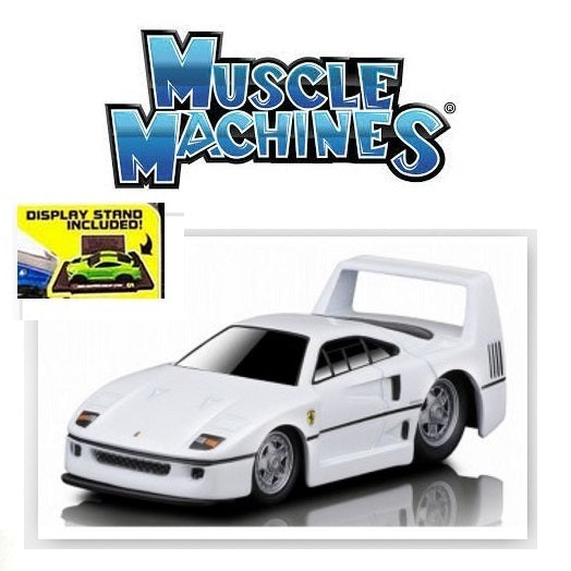 PREORDER Muscle Machines 1/64 Ferrari F40 White MS15575W (Approx. Release Date : MAY 2024 subject to manufacturer's final decision)