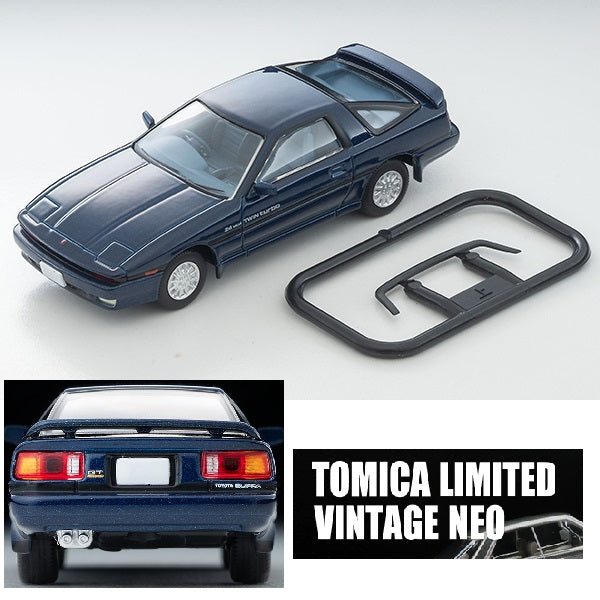 TOMYTEC TLVN 1/64 Toyota Supra 2.0 GT Twin Turbo (Navy Blue) 1987 LV-N106f