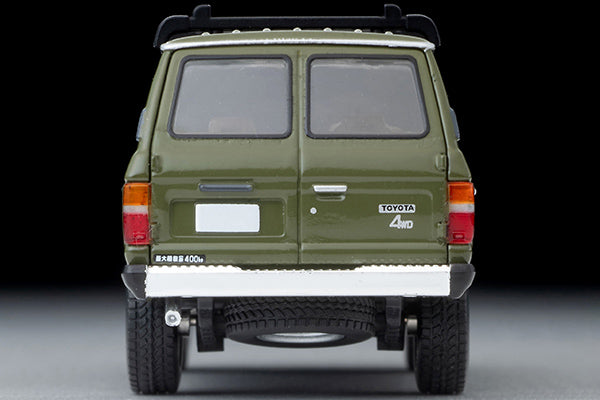 TOMYTEC TLVN 1/64 Toyota Land Cruiser 60 (Olive) Canoe, Figure Included LV-N279e