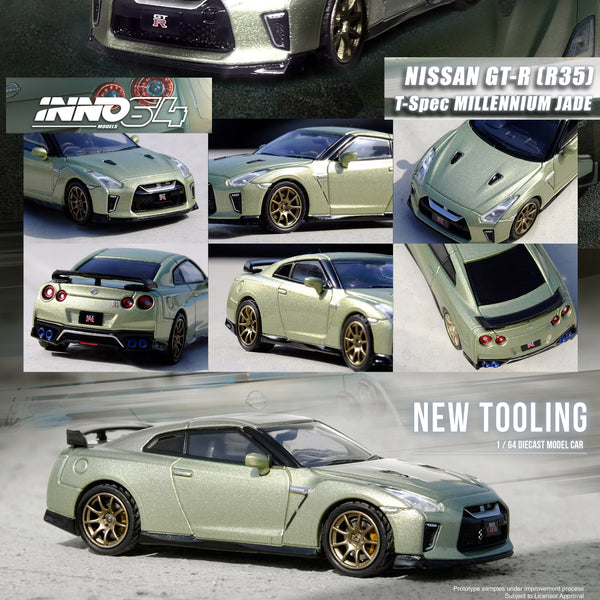 PREORDER INNO64 1/64 NISSAN GT-R (R35) Millennium Jade IN64-R35-MJADE (Approx. Release Date : MARCH 2024 subject to the manufacturer's final decision)