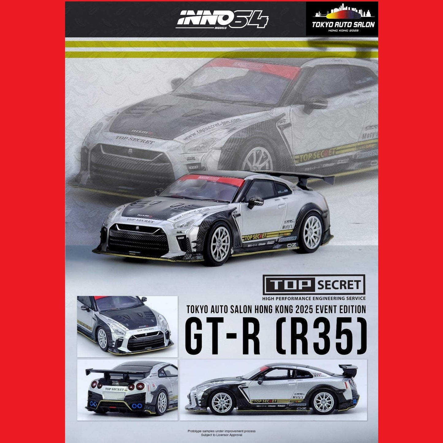 INNO64 1/64 GT-R R33 and R35 set of 2 TASHK 2025