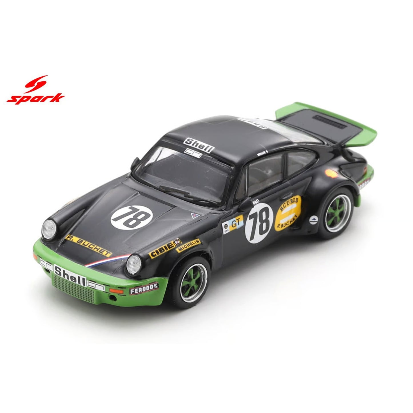 PREORDER SPARK 1/64 Porsche 911 Carrera RS No.78 Le Mans 24H 1975 B. Wollek - C. Grandet 64S026 (Approx. Release Date : Q1 2027 subject to the manufacturer's final decision)