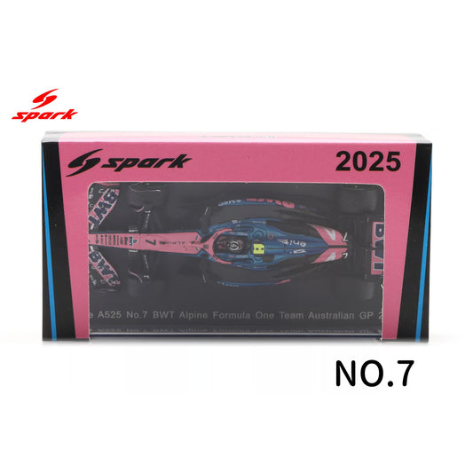 SPARKY 1/64 Alpine A525#7 BWT Alpine Formula One Team Australian GP 2025 Y433