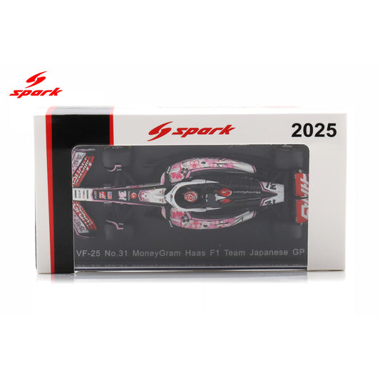 SPARKY 1/64 Haas VF-25 #31 MoneyGram Haas F1 Team Japanese GP 2025 Y439