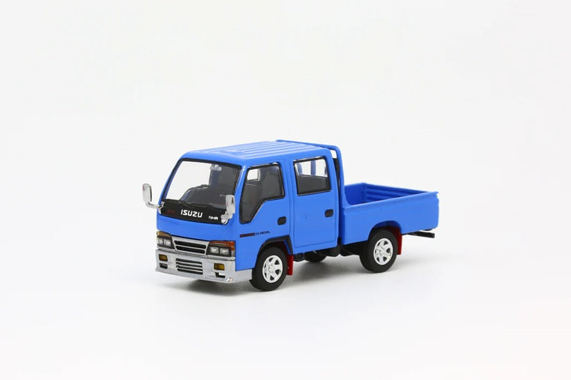 4R-742 Model 1 1/64 いすゞ ISUZU ELF Blue Model 1 1:64 Diecast Model Car - Isuzu ELF Blue (RHD