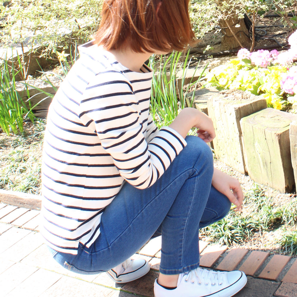 GUNZE LL Brushed Vintage Denim Legging