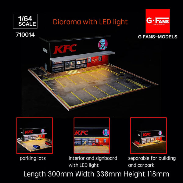 G-FANS 1/64 Diorama with LED Light KFC 710014