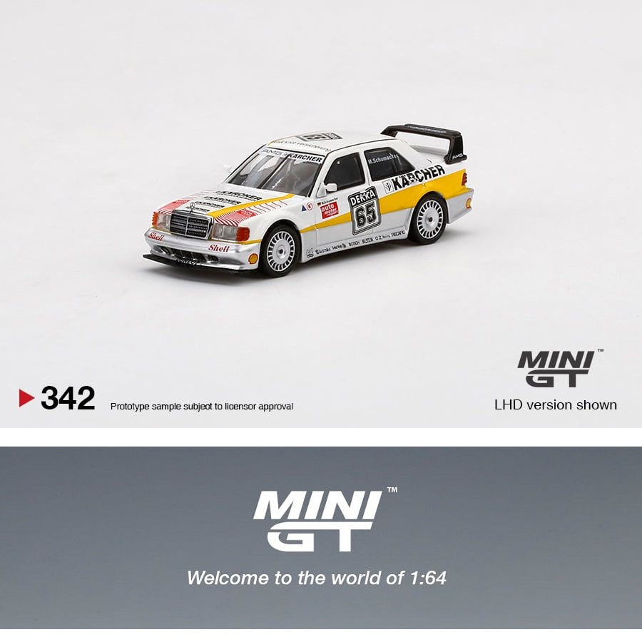 MINI GT 1/64 Mercedes-Benz 190E 2.5-16 Evolution II #65 AMG Motorenbau 1990 DTM LHD MGT00342-L
