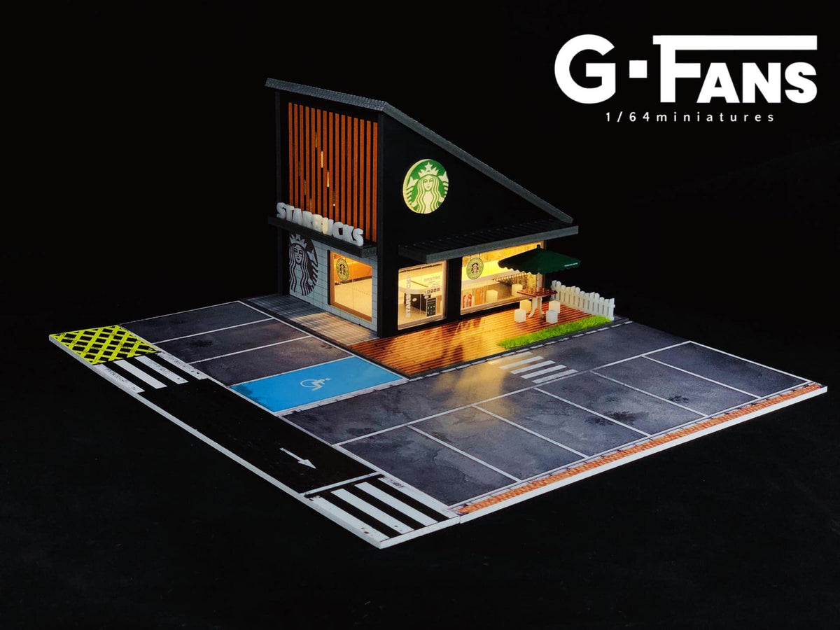 G-FANS 1/64 Diorama with LED Light STARBUCKS 710025 – Tokyo