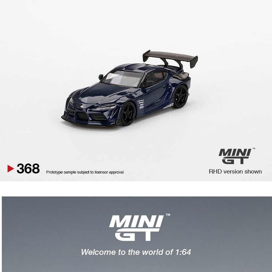 MINI GT 1/64 HKS Toyota GR Supra (A90) Downshift Blue RHD MGT00368-R