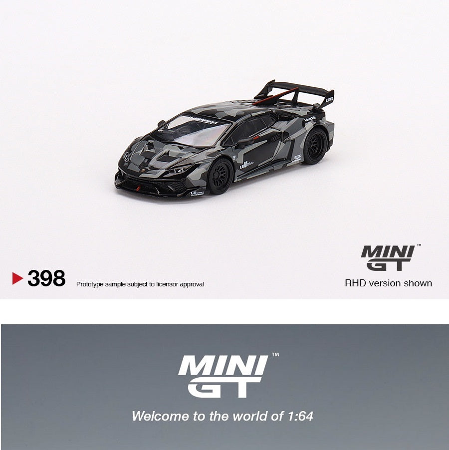 MINI GT 1/64 LB WORKS Lamborghini Huracán GT Digital Camouflage LHD MGT00398-L