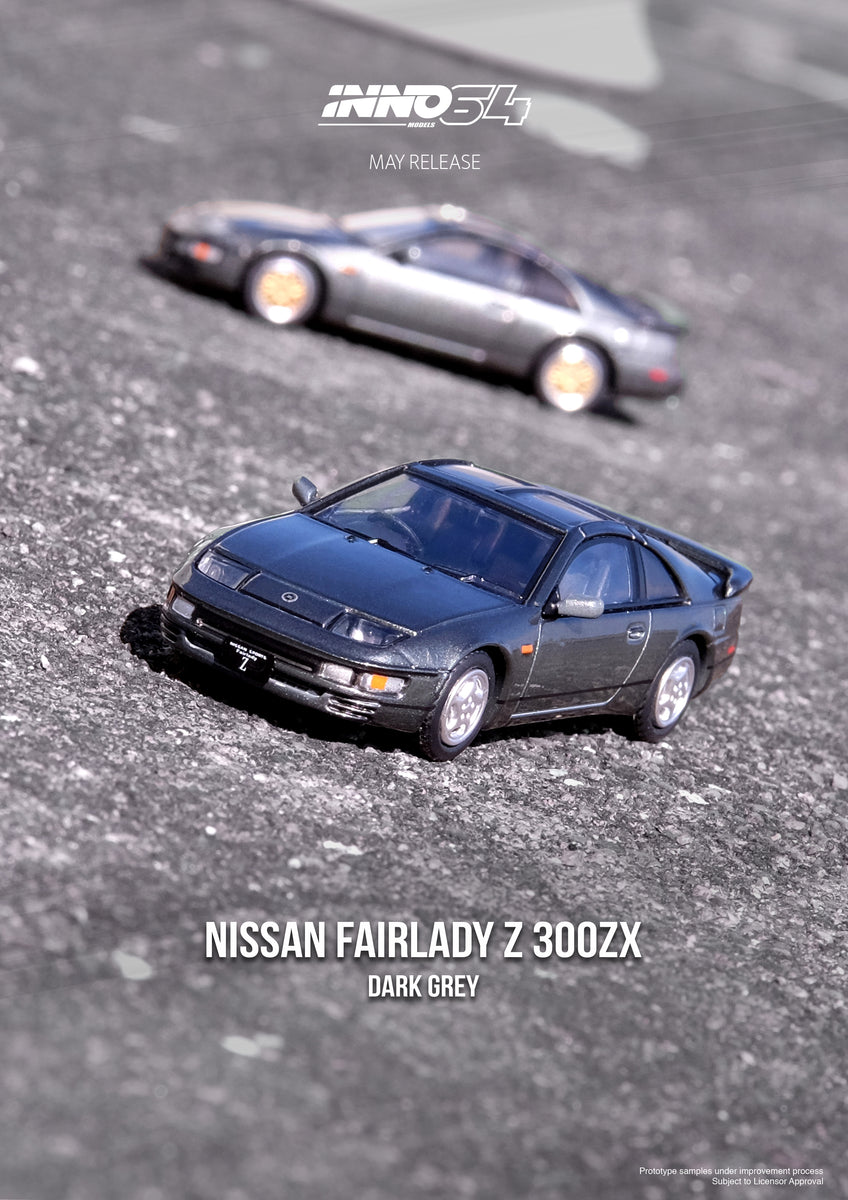 INNO64 1/64 NISSAN 300ZX (Z32) Oxford Grey Metallic IN64-300ZX-OGM