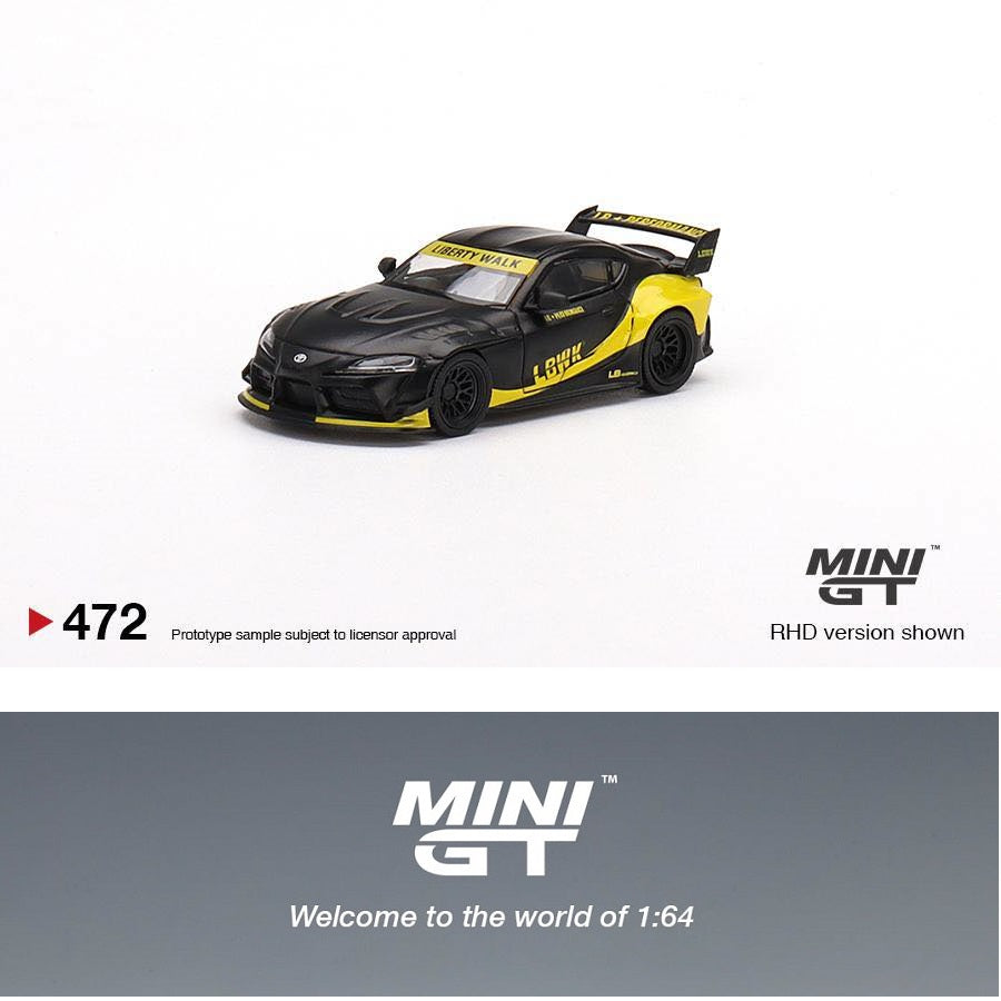 MINI GT Toyota GR Supra LB★WORKS マットブラック MINI GT 236 RHD LB WORKS Toyota GR Supra Black | eBay
