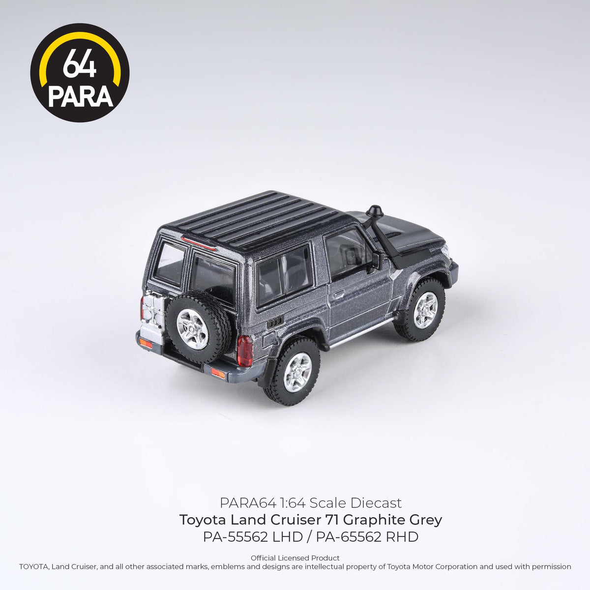 PARA64 1/64 Toyota Land Cruiser 71 Graphite Grey LHD PA-55562