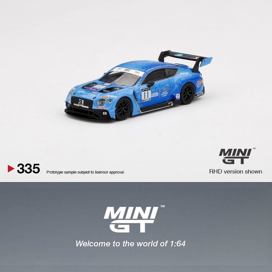 MINI GT 1/64 Bentley Continental GT3 #11 Team Parker 2020 Total 24 Hrs of Spa RHD MGT00335-R