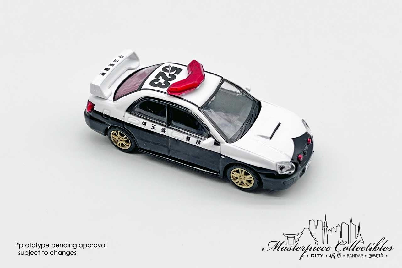 MASTERPIECE 1/64 Subaru Impreza WRX Japan Police (JP02 埼玉 Saitama Prefecture)