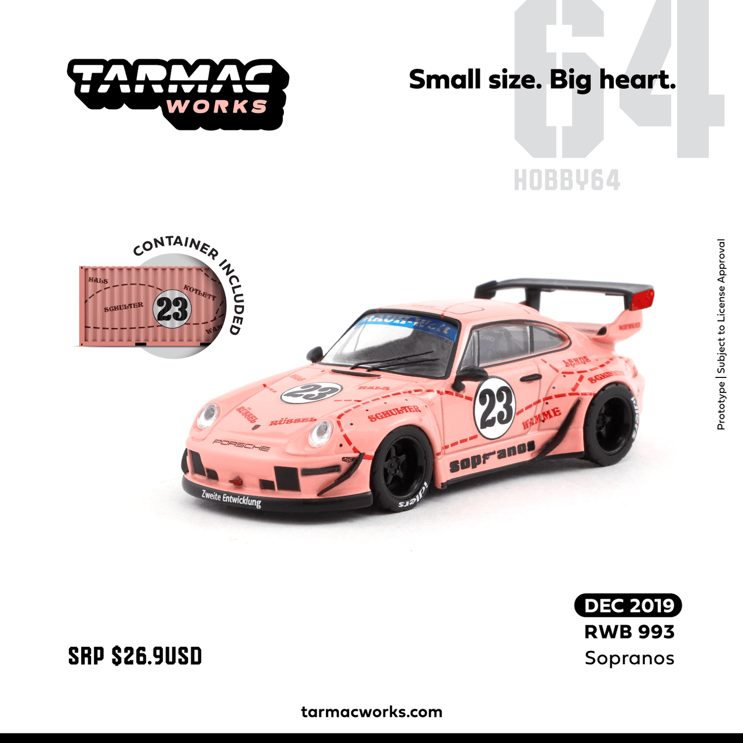 Tarmac Works 1/64 RWB 993 Sopranos *Container included*