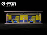 G-FANS 1/64 Diorama with LED Light SPOON Garage Parking 710023