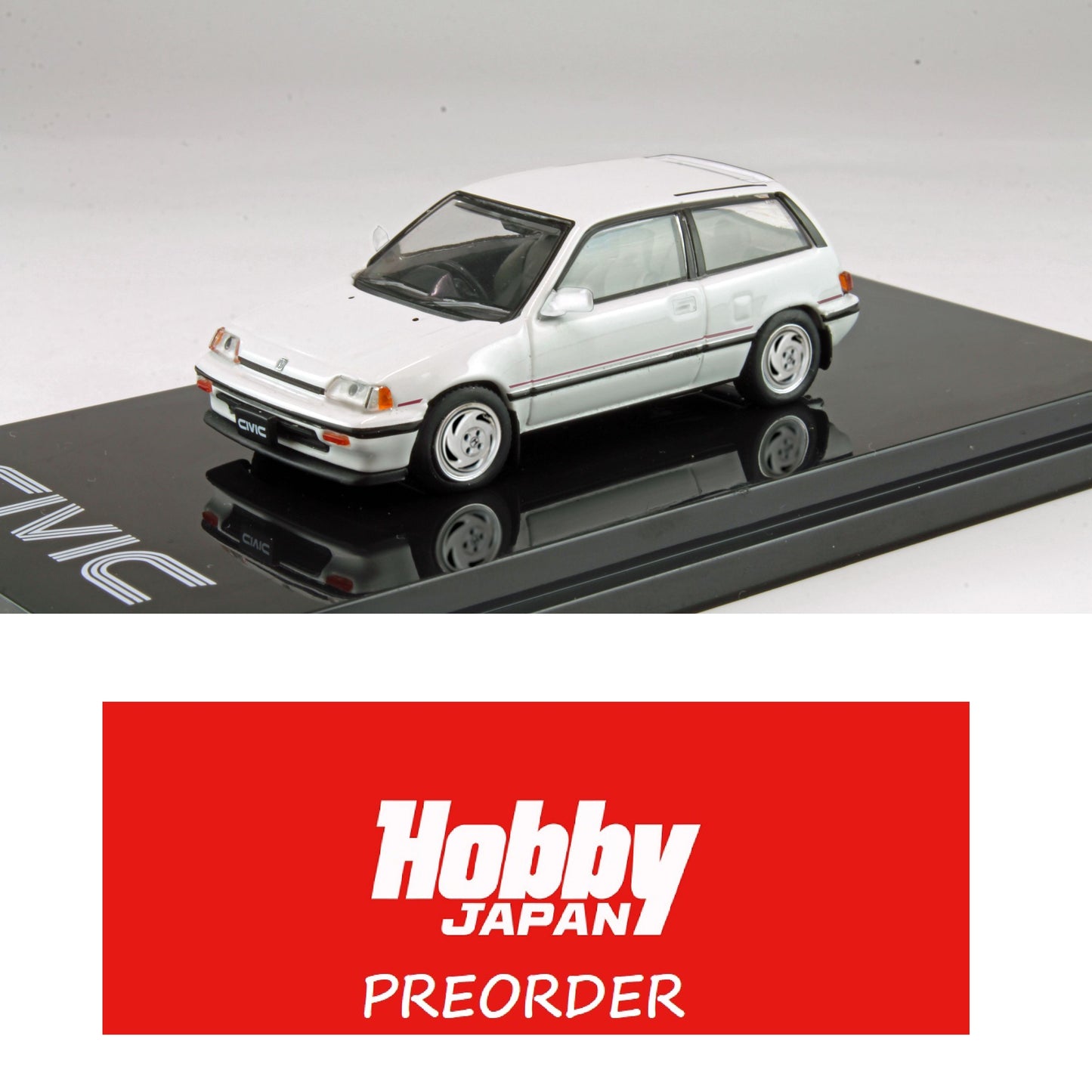 HOBBY JAPAN 1/64 Honda CIVIC Si (AT) Special Edition1986 HJ641029SW