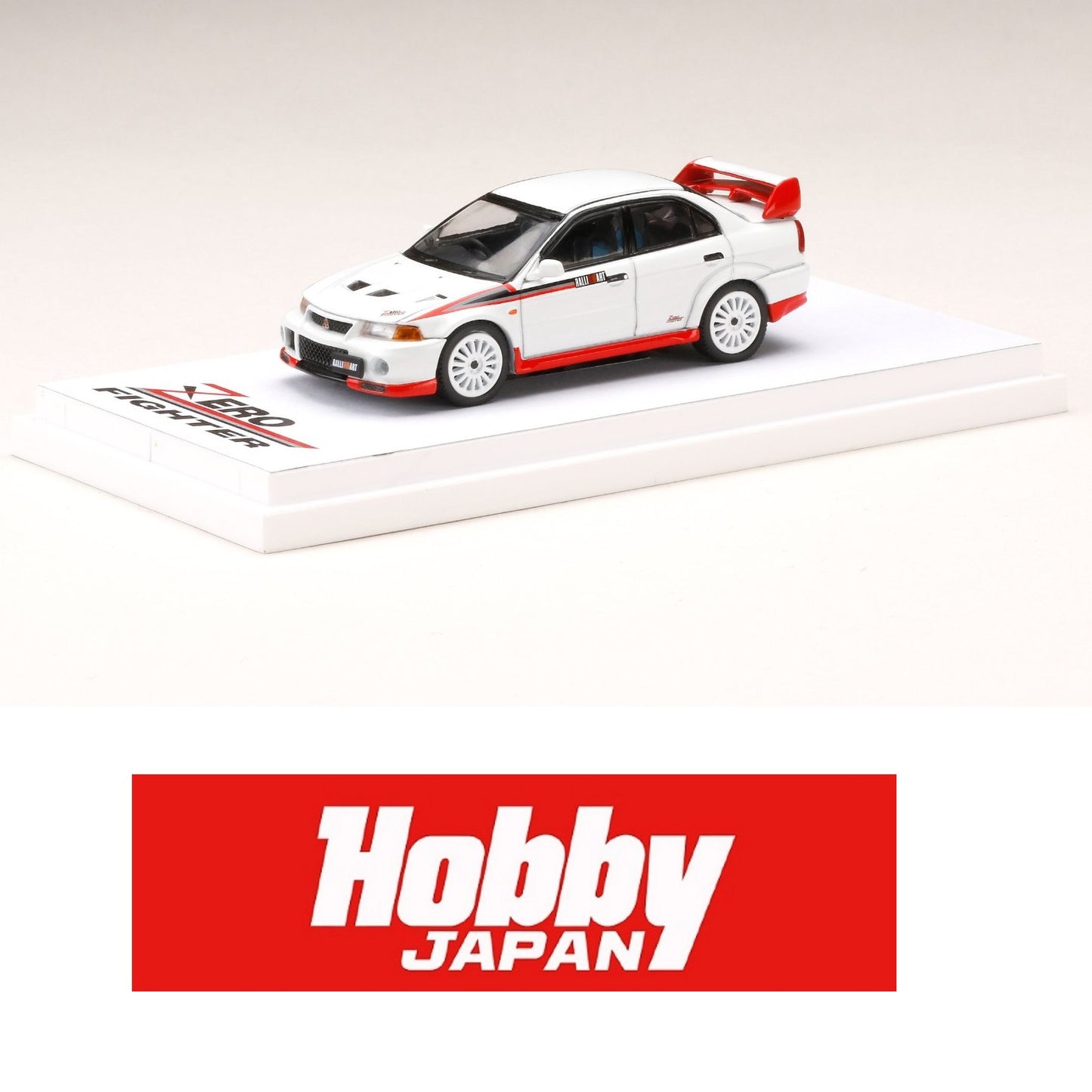 HOBBY JAPAN 1/64 MITSUBISHI LANCER GSR EVOLUTION 6 Zero Fighter Coloring (CP9A) White HJ641033DW