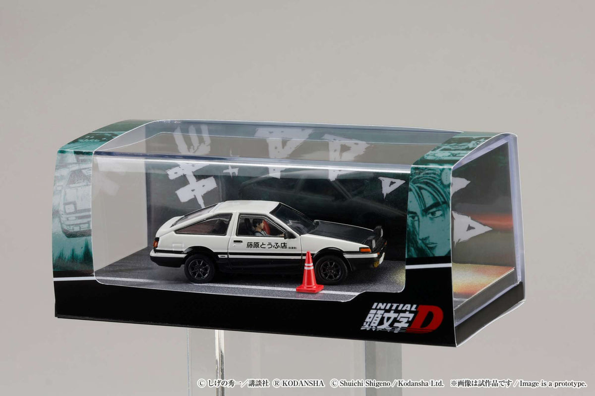 HOBBY JAPAN 1/64 Toyota SPRINTER TRUENO GT APEX AE86 / INITIAL D VS  Tomoyuki Tachi With Takumi Fujiwara Figure HJ643008DC