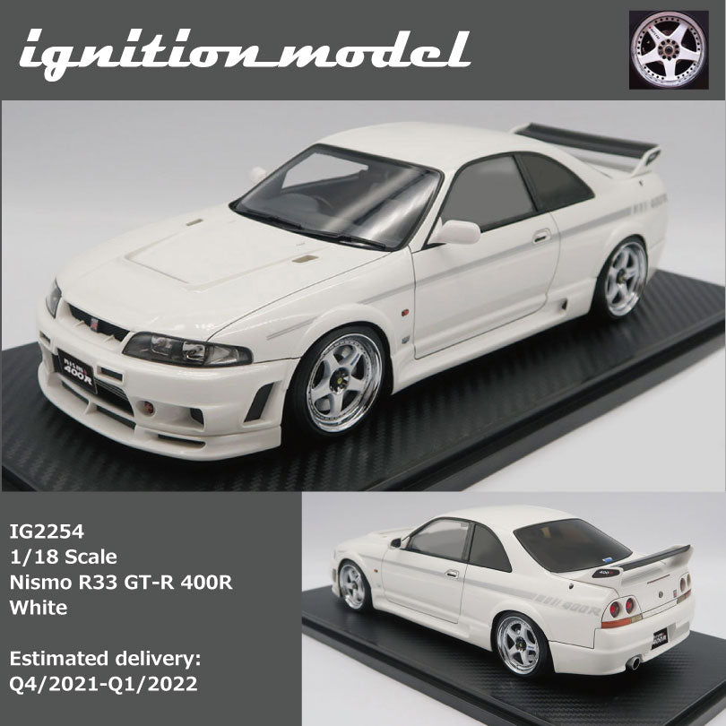 PREORDER Ignition Model 1/18 Nismo R33 GT-R 400R White
