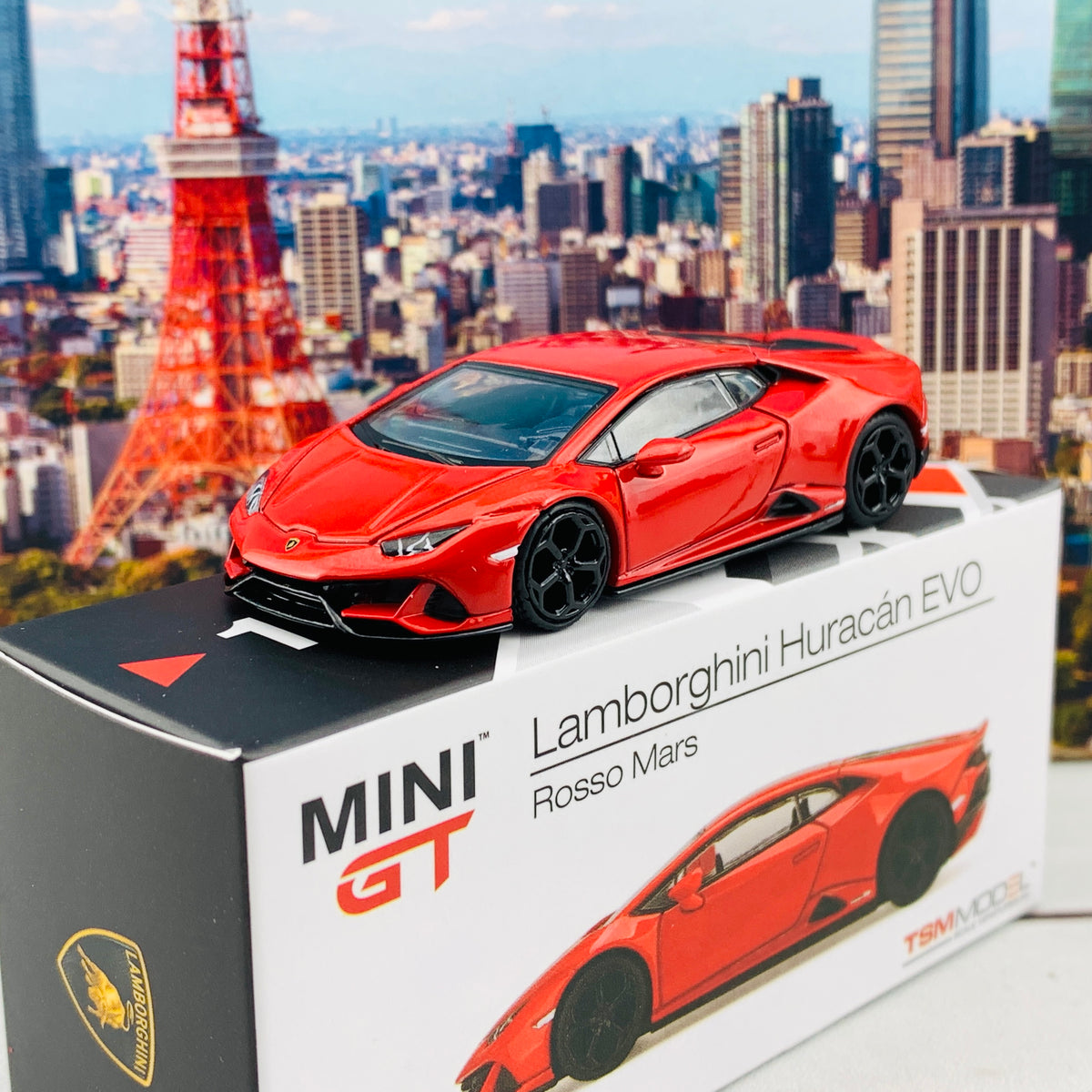 MINI GT 1/64 Lamborghini Huracan EVO Rosso Mars LHD MGT00115-L