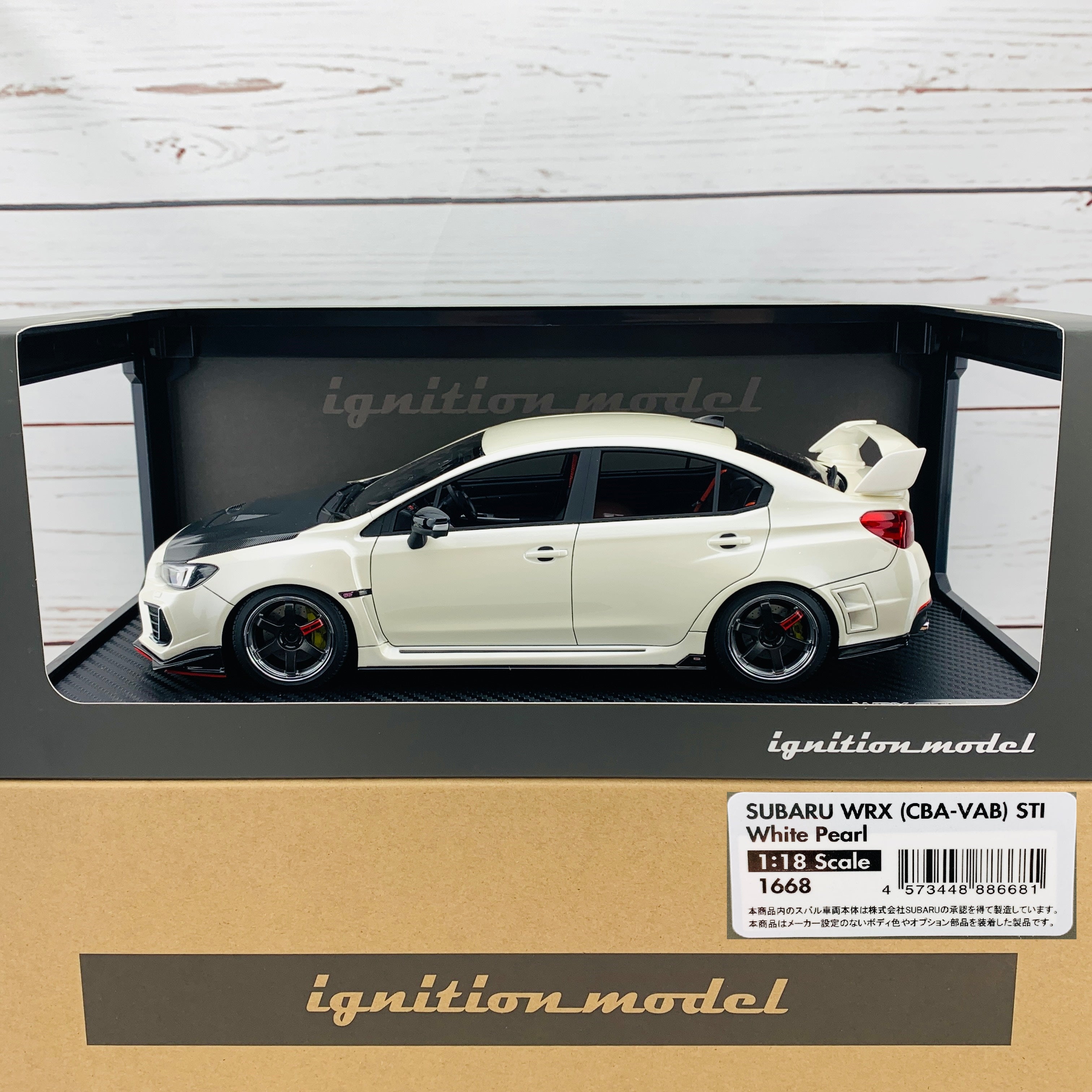 Ignition Model 1/18 スバル レヴォーグ STI Sport Ignition Model 1/18 SUBARU WRX (CBA-VAB) STI White Pearl IG1668