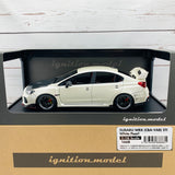 Ignition Model 1/18 SUBARU WRX (CBA-VAB) STI White Pearl IG1668