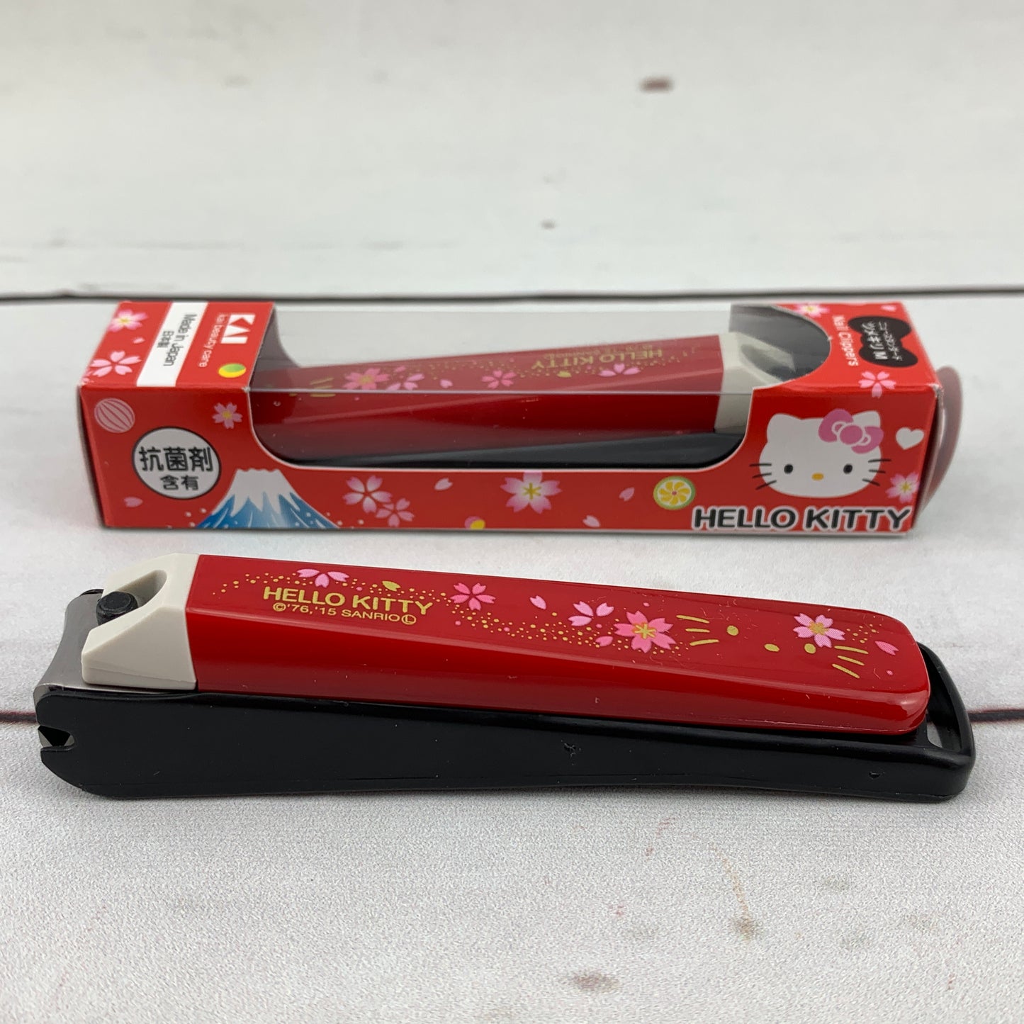 Hello Kitty Nail Clipper - Sakura Size M by KAI Beauty Care KK-2527 Made in Japan