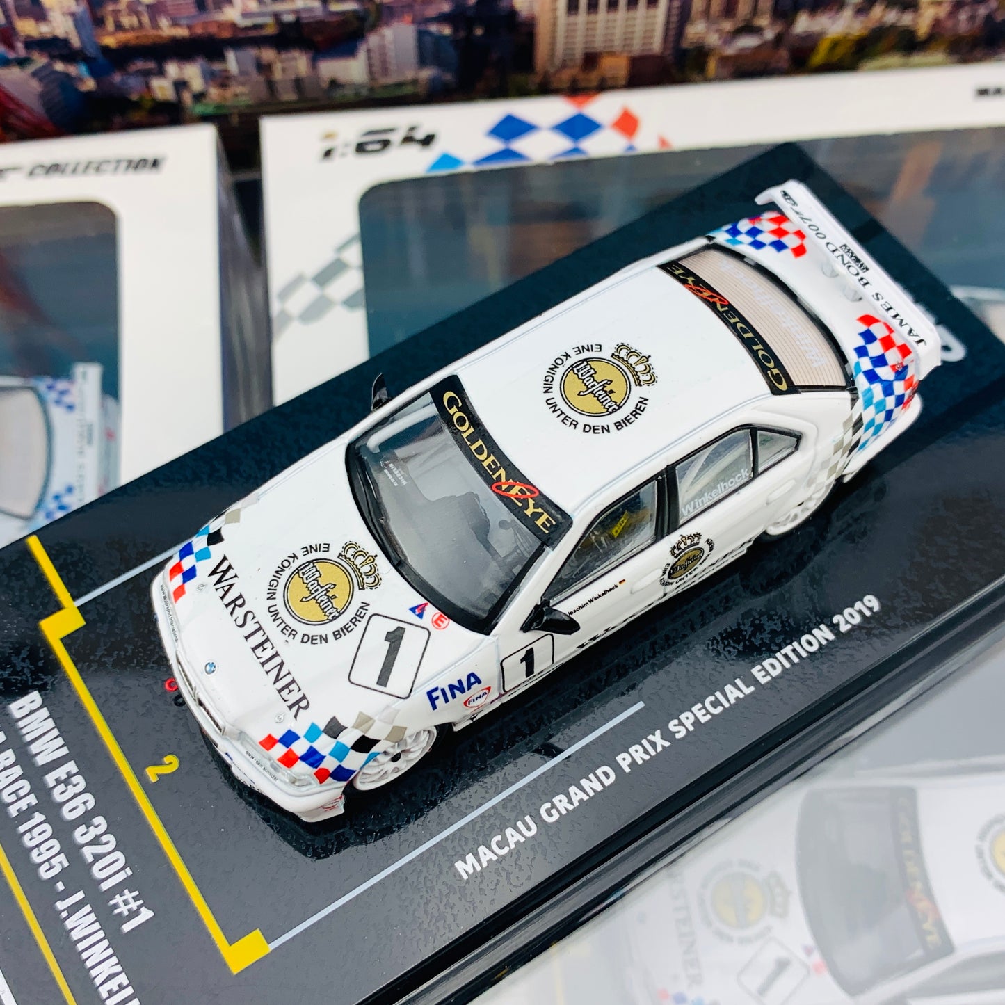 INNO64 1/64 Macau Grand Prix Special Edition 2019 BMW E36 320i #1 Macau Guia Race 1995 - J.Winkelhock IN64-MGP19-320i01