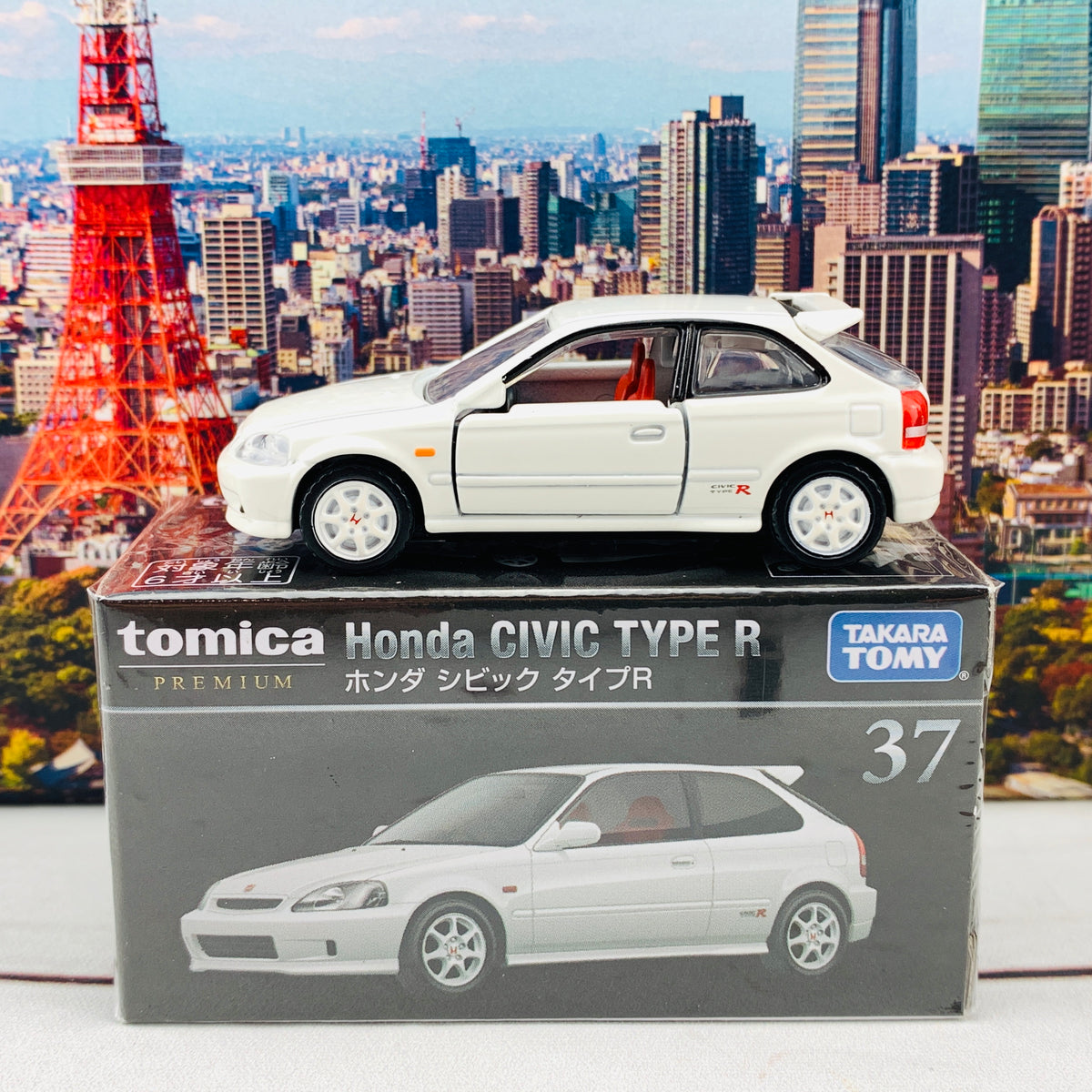 Tomica Premium 37 Honda Civic Type R WHITE – Tokyo Station