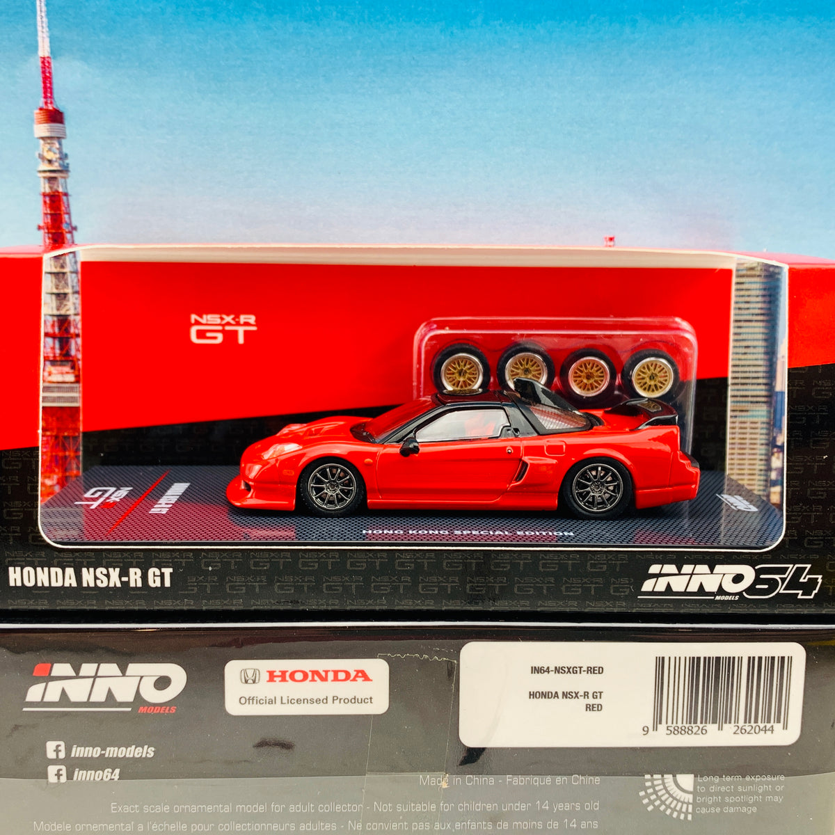 INNO イノモデル 1/64 ホンダ NSX-R GT 香港限定 INNO64 HONDA NSX-R GT Hong Kong Special Edition RED with