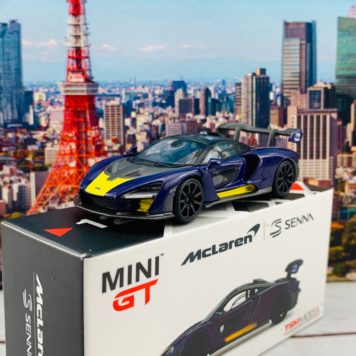 MINI GT McLaren S Senna 1/64 　LHD＆RHDセット MINI GT 1/64 1/64 McLaren Senna Purple/Yellow RHD MGT00127-R