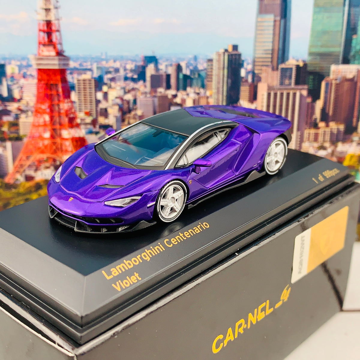 CAR-NEL 1/64 Lamborghini Centenario Violet CN640026 – Tokyo Station